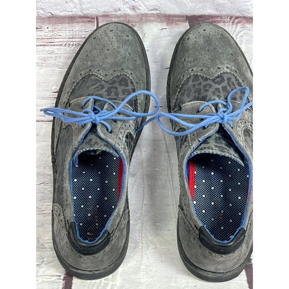 TED BAKER London Mens‎ Oxford Wingtip Suede Leopard Print Size 42/9US - Picture 4 of 8